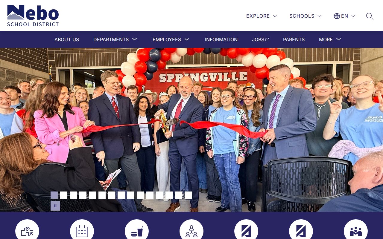 Springville people directories at the Nebo School District gateway